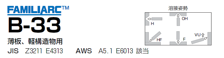 神戸製鋼　溶接棒　B-33