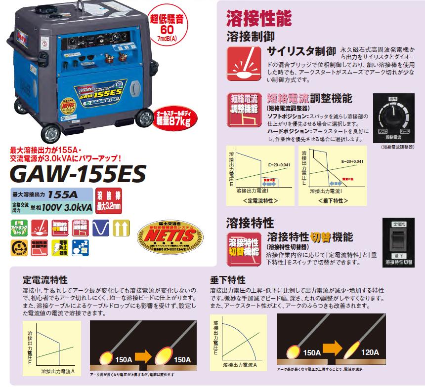 デンヨー　ガソリンエンジン溶接機