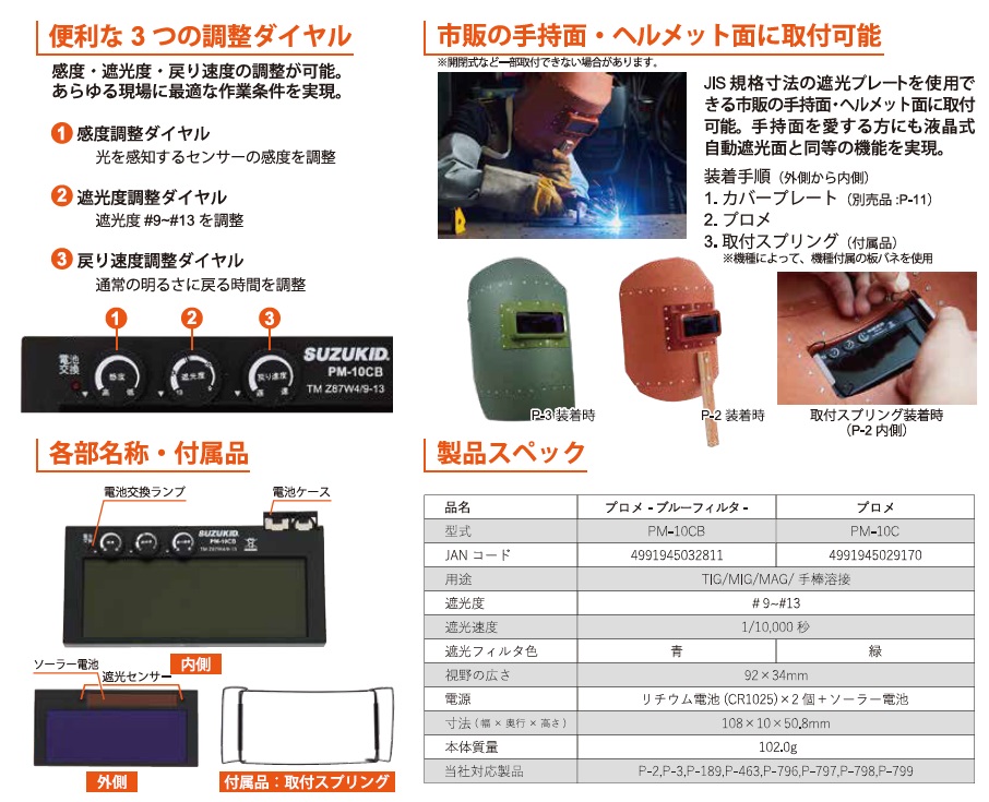 スズキッド　液晶カートリッジ　PM-10CB